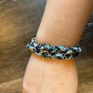 Aerie Colorful Braided Fabric Bracelet